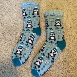 Penguin Christmas Socks